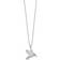 Sophie Miller Hummingbird Necklace - Silver/Transparent