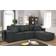 Lilola Home Harvey Collection Dark Gray Sofa 116" 3 Seater