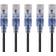 Monoprice SlimRun UTP Cat6A RJ45 - RJ45 M-M 5-Pack 0.9m