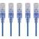 Monoprice SlimRun UTP Cat6A RJ45 - RJ45 M-M 5-Pack 0.9m