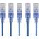 Monoprice SlimRun UTP Cat6A RJ45 - RJ45 M-M 5-Pack 3ft
