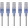 Monoprice SlimRun UTP Cat6A RJ45 - RJ45 M-M 5-Pack 0.9m