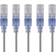 Monoprice SlimRun UTP Cat6A RJ45 - RJ45 M-M 5-Pack 3ft