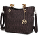 MKF Collection Kissaten Milan M Signature Tote Handbag - Chocolate