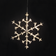 Star Trading Snowflake Icy Transparent Stella dell'Avvento 40cm