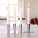 Klong Cluster Brass, Aluminium Ljusstake 12cm 4st
