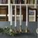 Klong Cluster Brass, Aluminium Ljusstake 12cm 4st