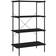 vidaXL 4 Tier Shelf Black Estantería 80x130cm