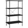 vidaXL 4 Tier Shelf Black Hyllsystem 80x130cm