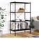 vidaXL 4 Tier Shelf Black Estantería 80x130cm