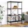 vidaXL 4 Tier Shelf Black Hyllsystem 80x130cm