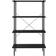 vidaXL 4 Tier Shelf Black Estantería 80x130cm