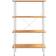 vidaXL -4 Tier Shelf White and Oak Shelving System 80x130cm