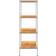 vidaXL -4 Tier Shelf White and Oak Shelving System 80x130cm