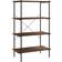 vidaXL -4 Tier Shelf Black and Natural Shelving System 80x130cm