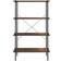 vidaXL -4 Tier Shelf Black and Natural Reolsystem 80x130cm
