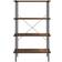 vidaXL -4 Tier Shelf Black and Natural Shelving System 80x130cm