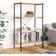 vidaXL -4 Tier Shelf Black and Oak Reolsystem 80x130cm