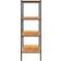 vidaXL -4 Tier Shelf Black and Oak Shelving System 80x130cm