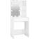 vidaXL 60x40x140cm High Gloss White Dressing Table 40x60cm