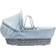 Kinder Valley Blue Dimple Grey Wicker Moses Basket with Rocking Stand Grey 18.1x33.1"