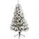 Nearly Natural Pre-Lit Flocked West Virginia Fir Green/Clear Lights Christmas Tree 60"