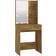 vidaXL 60x40x140cm Smoked Oak Sminkbord 40x60cm