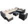 Furniture One 11-Piece Outdoor Lounge Set, 1 Table incl. 1 Chairs & 8 Sofas