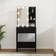 vidaXL 60x40x140cm Black Toiletbord 40x60cm