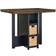 Ashley Dolingham Modern Black/Dark Brown Dining Set 45x32" 5