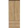 SECONIQUE Charles 2 Door Walnut Wardrobe 77x190cm