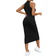 Shein Essnce Solid Halter Neck Bodycon Dress - Black