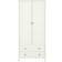 Furniture To Go Tromso 2 Door 2 Drawer Off White Wardrobe 89x195cm