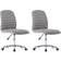 vidaXL 283599 Light Grey Köksstol 94cm 2st