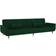 vidaXL 337584 Dark Green Sofa 78.7" 2 Seater