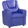 Naomi Home Suri Push Back Recliner Chair with Footrest & Cup Holders