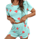 Shein Heart Print Tee & Shorts PJ Set