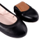 Shein Minimalist Ballet Flats, Black Elegant Solid Color Women's Flat Shoes