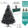 SnowTime Colorado Deluxe Artificial Black Christmas Tree 182.9cm