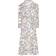 LTS Chain Print Wrap Midaxi Dress - White