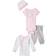 Luvable Friends Preemie Pant Bodysuit Shirt Cap 4-pack - Pink Sheep (10169061)