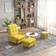 Homcom Modern Yellow Armchair 90cm