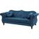 Beliani Skien Navy Blue Sofa 200cm 3 Seater