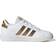 Adidas Kid's Grand Court Sustainable Lace - Cloud White/Cloud White/Matte Gold