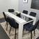 Kosy Koala Kitchen White/Black Dining Set 140x80cm 7pcs