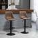 Homcom Set Of 2 Microfiber Retro Tub Bar Stool 110cm 2pcs