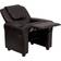 Flash Furniture Contemporary Brown LeatherSoft Recliner with Cup Holder and Headrest for Lounge