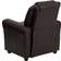 Flash Furniture Contemporary Brown LeatherSoft Recliner with Cup Holder and Headrest for Lounge