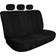 FH Group Automotive Seat Covers Black Universal Fit Multifunctional Cloth Split Bench