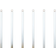 Konsthantverk December Matt White/Raw Brass Adventsljusstake 32cm